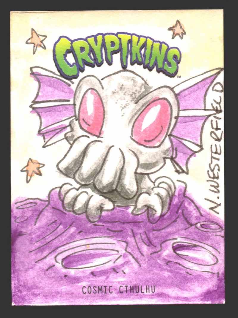 2018 Crypt kins Sketch Trading Card by Niall Westerfield Convention Exclusive - TvMovieCards.com