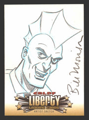 2011 CBLDF Liberty Artist Sketch Trading Card The Mask by Bill Morrison Simpsons - TvMovieCards.com