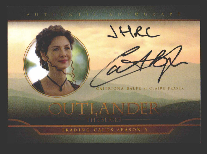 Outlander Season 5 Caitriona Balfe as Claire Fraser CB1 Autograph Card - TvMovieCards.com