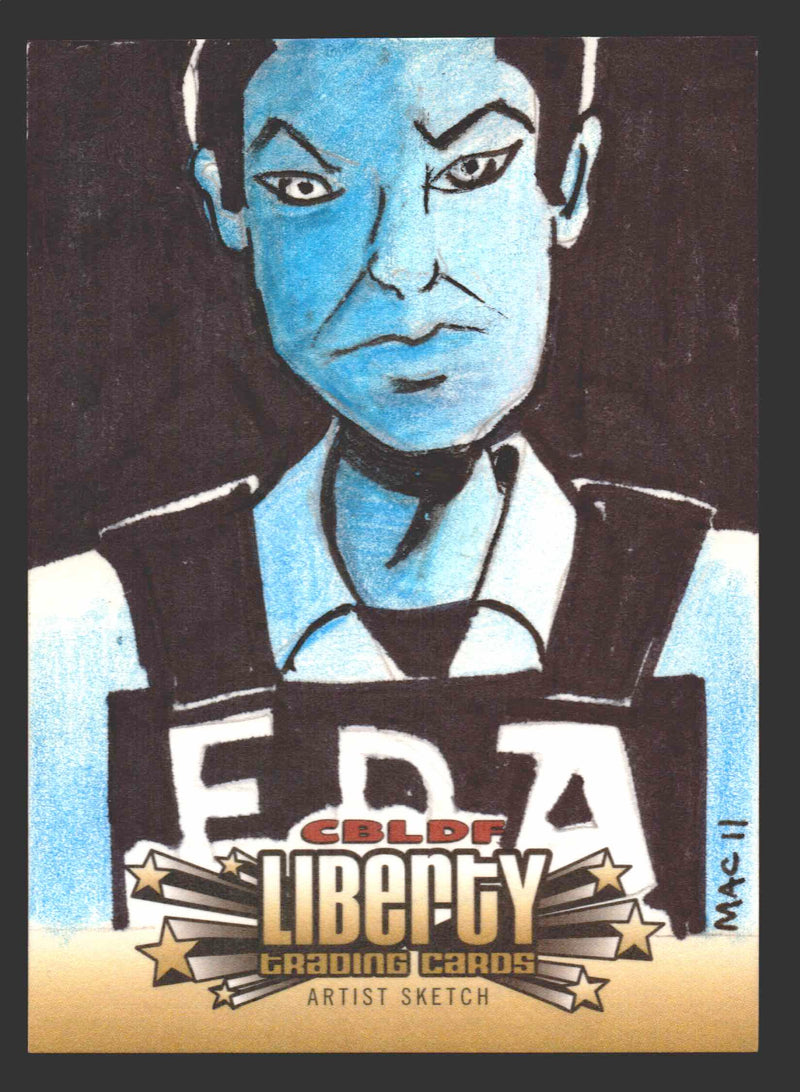 2011 Cryptozoic CBLDF Liberty Artist Sketch Trading Card by Mickey Clausen MAC   - TvMovieCards.com