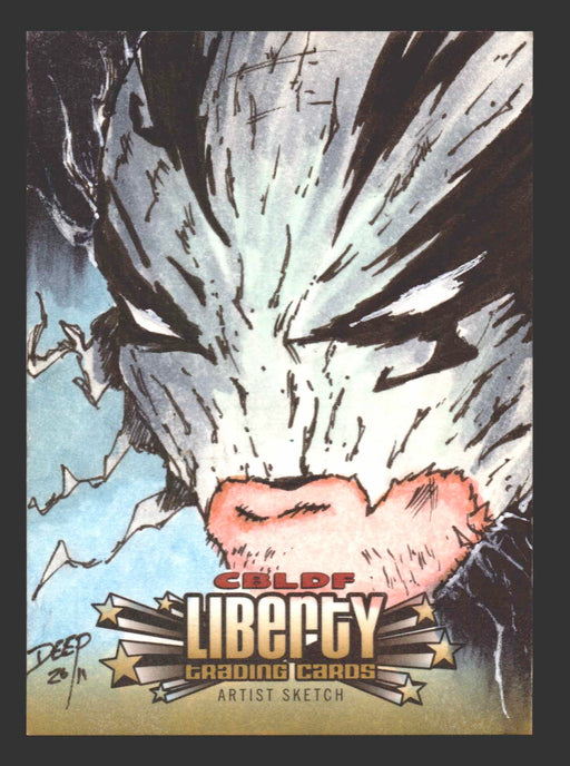 2011 Cryptozoic CBLDF Liberty Artist Sketch Trading Card by George Deep   - TvMovieCards.com