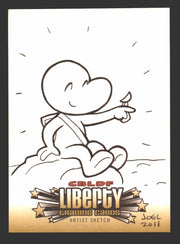 2011 Cryptozoic CBLDF Liberty Artist Sketch Card by Joel Carroll - TvMovieCards.com