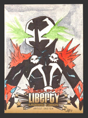 2011 Cryptozoic CBLDF Liberty Artist Sketch Card Bone by Jerry Fleming - TvMovieCards.com