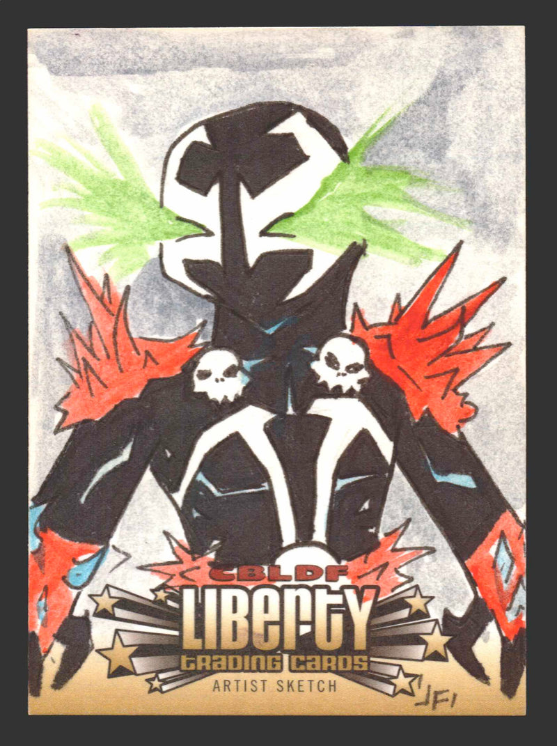 2011 Cryptozoic CBLDF Liberty Artist Sketch Card Bone by Jerry Fleming - TvMovieCards.com