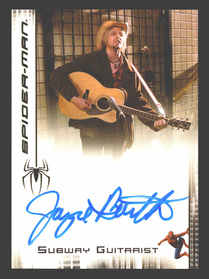 2007 Spider-man 3 Movie Jayce Bartok as Subway Guitarist Autograph Trading Card - TvMovieCards.com