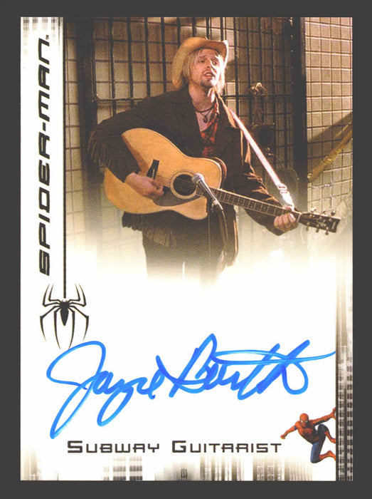 2007 Spider-man 3 Movie Jayce Bartok as Subway Guitarist Autograph Trading Card - TvMovieCards.com