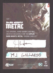 2024 CZX Dark Nights Metal Artist Sketch Trading Card by MJ Gallardo - TvMovieCards.com