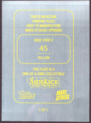 2021 Mars Attacks Uprising Yellow Printing Plate #45 The Martian Hero Trading Ca - TvMovieCards.com
