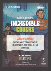 2024 CZX Dark Nights Metal Triple Autograph Card Tynion IV / Romita Jr / Miki - TvMovieCards.com