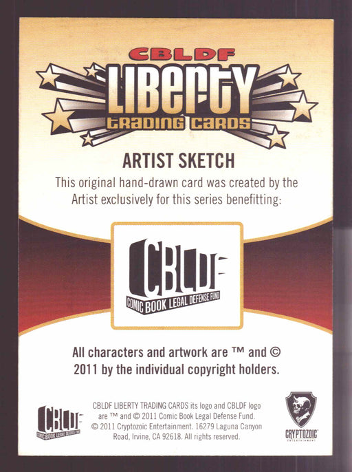 2011 CBLDF Liberty Artist Sketch Trading Card The Mask by Bill Morrison Simpsons - TvMovieCards.com