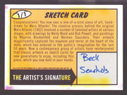 2012 Mars Attacks Heritage Artist Autograph Sketch Trading Card 1/1 Beck Seashol - TvMovieCards.com