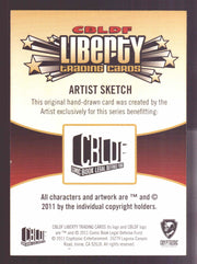 2011 CBLDF Comic Book Legal Defense Fund Liberty Artist Sketch Trading Card - TvMovieCards.com