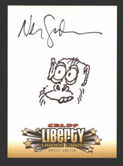 2011 Cryptozoic CBLDF Liberty Artist Sketch Trading Card by Neil Gaiman   - TvMovieCards.com
