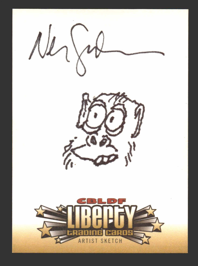 2011 Cryptozoic CBLDF Liberty Artist Sketch Trading Card by Neil Gaiman   - TvMovieCards.com