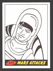 2012 Mars Attacks Heritage Artist Autograph Sketch Trading Card 1/1 Wilson Ramos - TvMovieCards.com