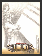 2011 Cryptozoic CBLDF Liberty Artist Sketch Card by Larry 'Slickaway' Schlekewy - TvMovieCards.com