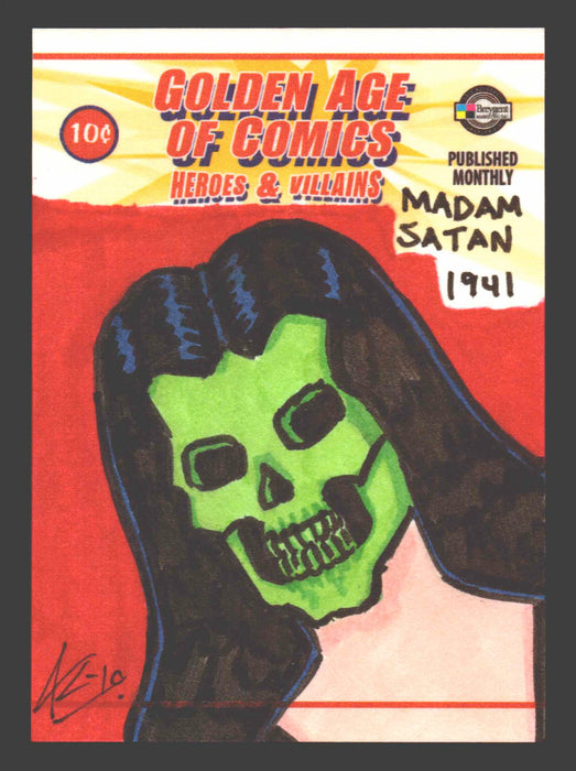 Golden Age of Comics Heroes & Villains Artist Sketch Card Breygent - TvMovieCards.com
