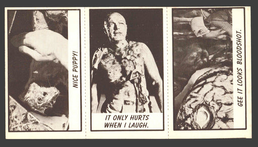 1963 Monster Laffs Midgees Trading Card Panel of 3 Cards #84 #102 #7 - TvMovieCards.com