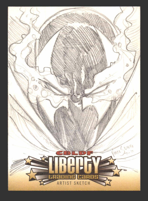 2011 Cryptozoic CBLDF Liberty Artist Sketch Card by Vince Sunico   - TvMovieCards.com