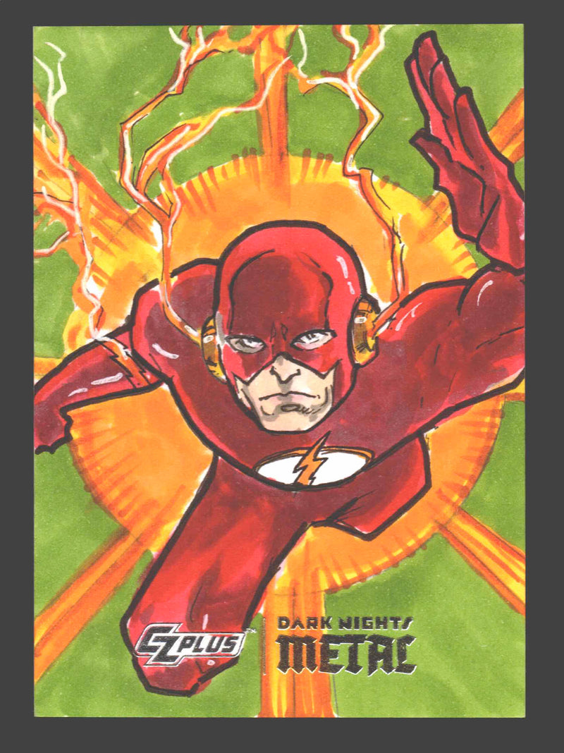 2024 CZX Dark Nights Metal Artist Sketch Trading Card by Ian Yoshio Roberts