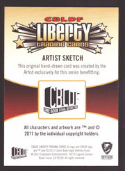 2011 CBLDF Comic Book Legal Defense Fund Liberty Artist Sketch Trading Card   - TvMovieCards.com