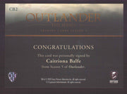 Outlander Season 5 Caitriona Balfe as Claire Fraser CB2 Autograph Card - TvMovieCards.com