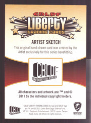 2011 Cryptozoic CBLDF Liberty Artist Sketch Trading Card by Dan Smith - TvMovieCards.com