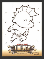 2011 Cryptozoic CBLDF Liberty Artist Sketch Card by Joel Carroll   - TvMovieCards.com
