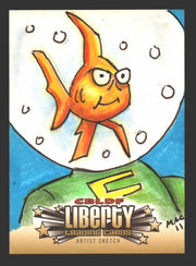 2011 Cryptozoic CBLDF Liberty Artist Sketch Trading Card by Mickey Clausen   - TvMovieCards.com