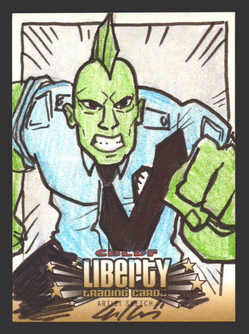 2011 CBLDF Comic Book Legal Defense Fund Liberty Artist Sketch Trading Card - TvMovieCards.com