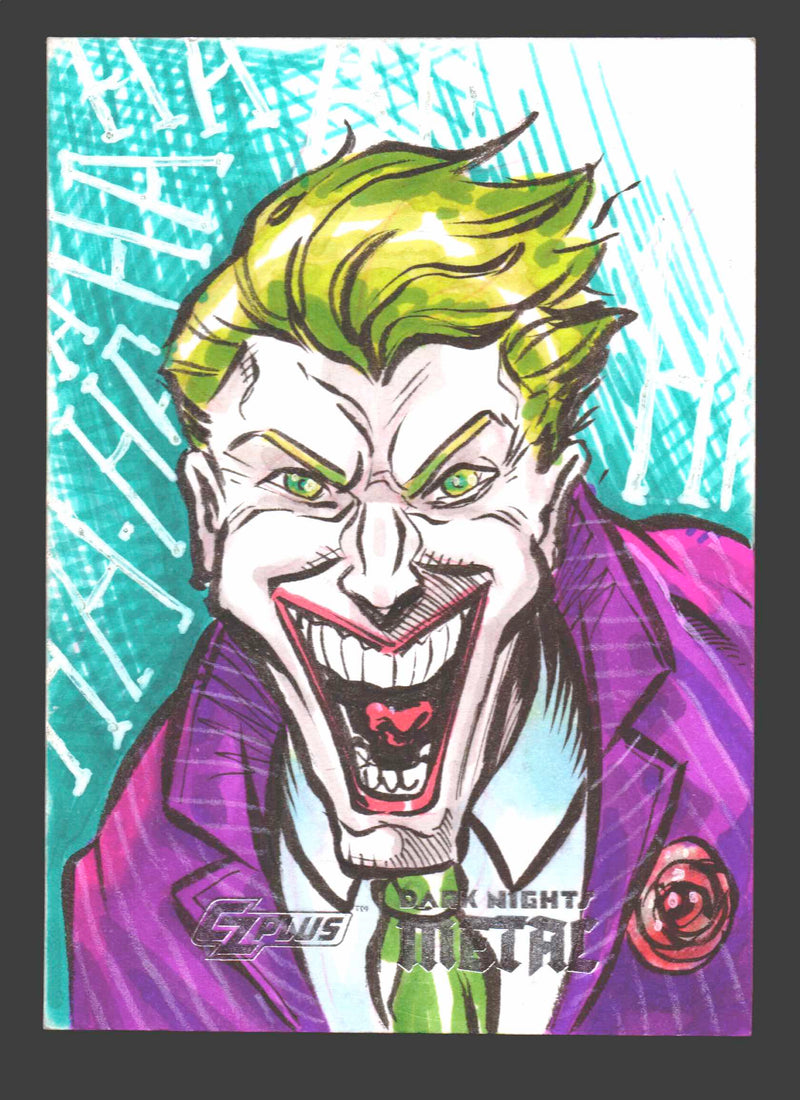 2024 CZX Dark Nights Metal Artist Sketch Trading Card by Ramsey "Raz" Sibaja Jok - TvMovieCards.com