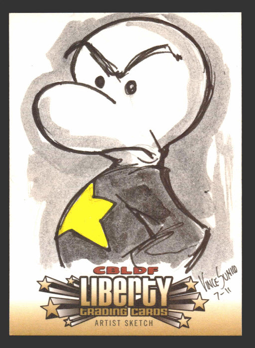 2011 Cryptozoic CBLDF Liberty Artist Sketch Card by Vince Sunico   - TvMovieCards.com