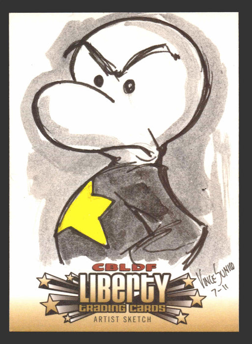 2011 Cryptozoic CBLDF Liberty Artist Sketch Card by Vince Sunico   - TvMovieCards.com