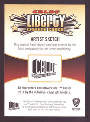 2011 Cryptozoic CBLDF Liberty Artist Sketch Card by Joel Carroll   - TvMovieCards.com