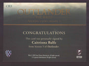 Outlander Season 5 Caitriona Balfe as Claire Fraser CB3 Autograph Card - TvMovieCards.com