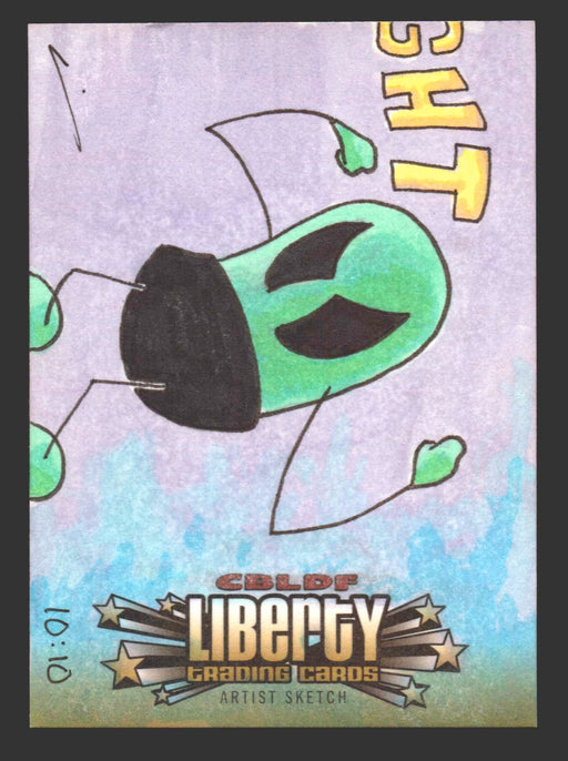 2011 CBLDF Comic Book Legal Defense Fund Liberty Artist Sketch Trading Card - TvMovieCards.com