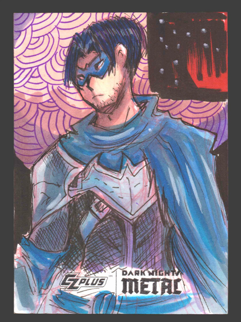 2024 CZX Dark Nights Metal Artist Sketch Trading Card by Luro Hersal - TvMovieCards.com