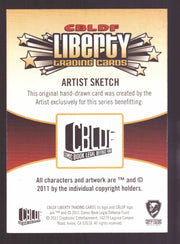 2011 CBLDF Liberty Artist Sketch Card Usagi Yojimbo by Kokkinakis Axilleas   - TvMovieCards.com
