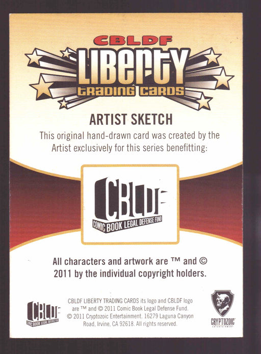 2011 CBLDF Liberty Artist Sketch Card Usagi Yojimbo by Kokkinakis Axilleas   - TvMovieCards.com