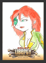 2011 Cryptozoic CBLDF Liberty Artist Sketch Card by Jerry Fleming   - TvMovieCards.com