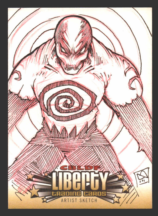 2011 CBLDF Comic Book Legal Defense Fund Liberty Artist Sketch Trading Card   - TvMovieCards.com