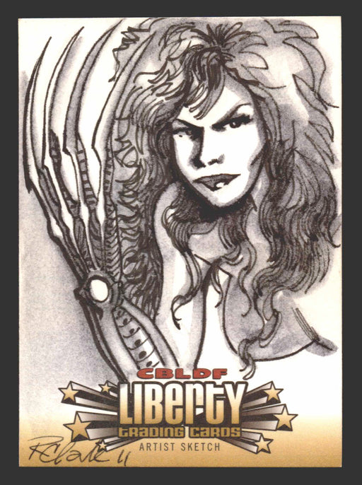 2011 Cryptozoic CBLDF Liberty Artist Sketch Trading Card by Richard Clark - TvMovieCards.com
