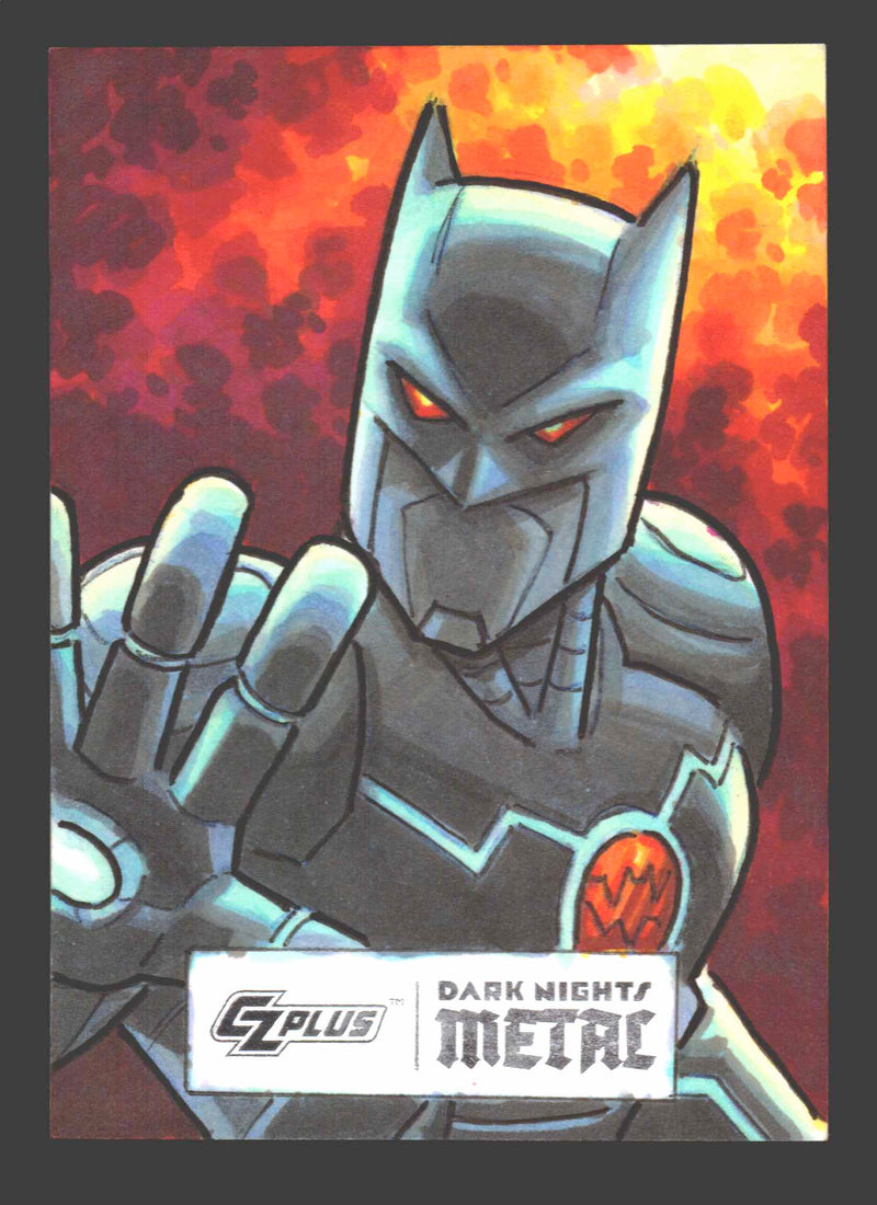 2024 CZX Dark Nights Metal Artist Sketch Trading Card by Paul Hill - TvMovieCards.com