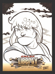2011 CBLDF Comic Book Legal Defense Fund Liberty Artist Sketch Trading Card   - TvMovieCards.com