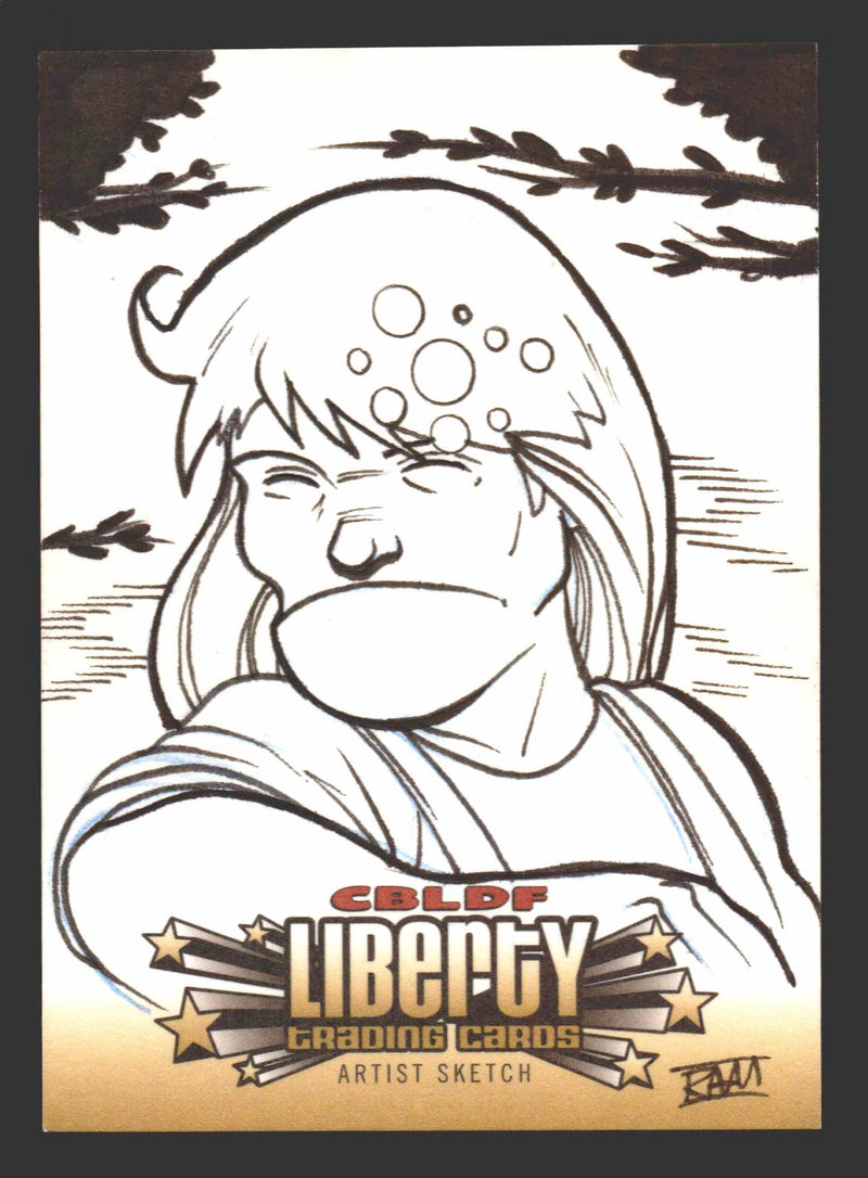 2011 CBLDF Comic Book Legal Defense Fund Liberty Artist Sketch Trading Card   - TvMovieCards.com