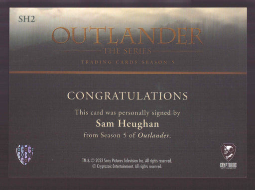 Outlander Season 5 Sam Heughan as Jamie Fraser SH2 Autograph Card - TvMovieCards.com