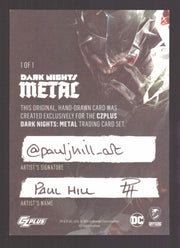 2024 CZX Dark Nights Metal Artist Sketch Trading Card by Paul Hill - TvMovieCards.com