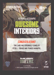 2024 CZX Dark Nights Metal Dual Autograph Card Peter J Tomasi / Francis Manapul - TvMovieCards.com