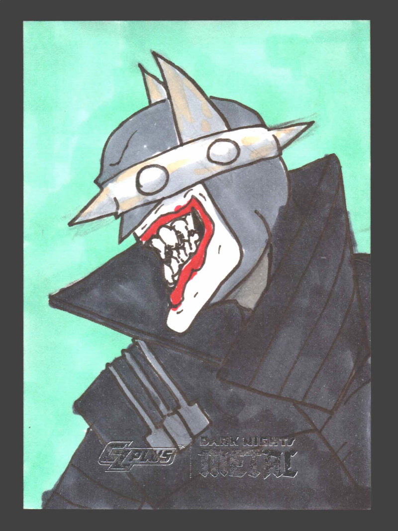 2024 CZX Dark Nights Metal Artist Sketch Trading Card by Nicholas Dertinger