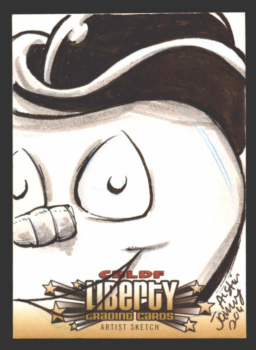 2011 Cryptozoic CBLDF Liberty Artist Sketch Card by Austin Janowsky   - TvMovieCards.com